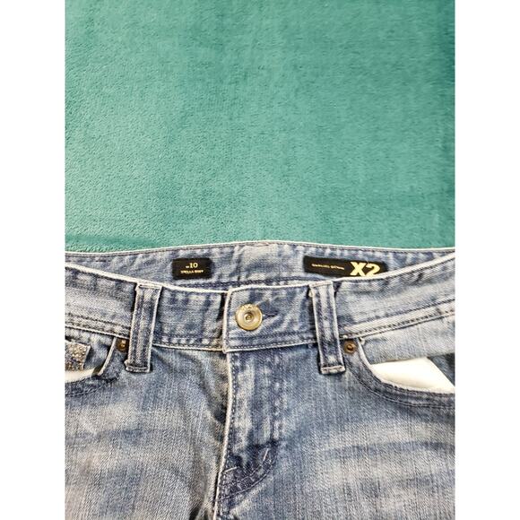 Express Jeans Size 4 Womens Blue Stretch Pants Ladies Mid Rise Stella Bootcut - Picture 7 of 14